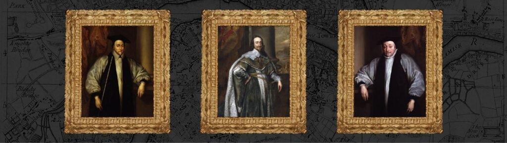 King Charles I, Archbishop Laud, Bishop Juxon, English Civil War